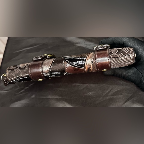 Coach Est. 1941 Rare Zoe Double Buckle Patchwork Leather Long Wallet EUC - Picture 11 of 16